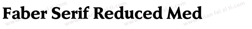 Faber Serif Reduced Med字体转换